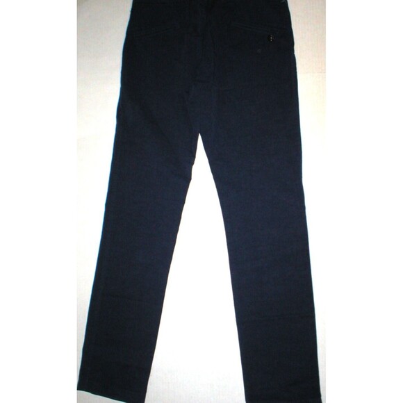 NWT New Mens Seal Kay Italy 34 Dark Blue Pants Designer Slacks Cotton Linen Tall - Picture 5 of 5